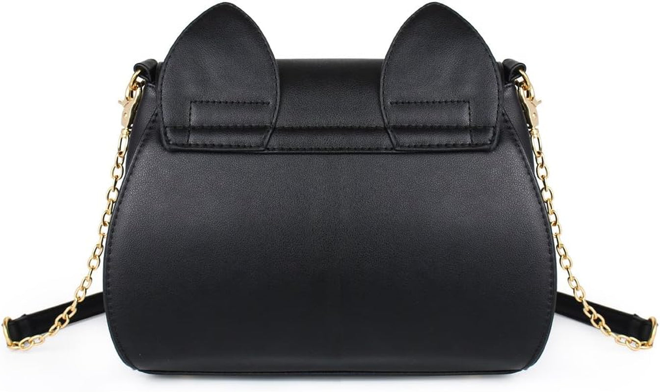 Moon Luna Cat Purses Pu Leather Gothic Purse Cosplay Moon Sailor Bag Handbags Shoulder Bags