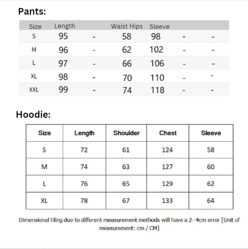 ZSIIBO Graffiti Zip Hoodie & Pants - New Collection 2023